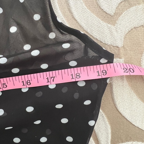 NWT "Commense" Large Chiffon Sheer Polka Dot Print Backless
Long Dress - Picture 7 of 7